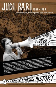 Judi Bari Poster by Nicolas Lampert, from the Celebrate People's History series